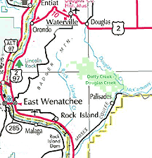 Douglas Creek - Duffy Creek Area Map